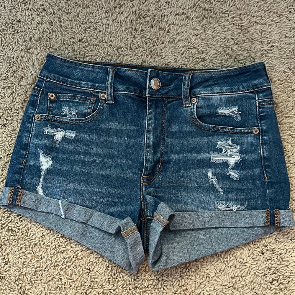 American Eagle High Rise Jean Shorts